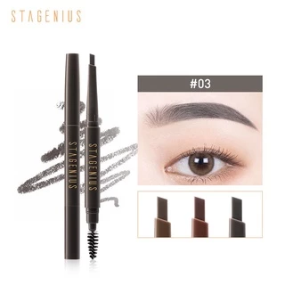 STAGENIUS Bút Kẻ Lông Mày 2 Đầu Chống Nước Lâu Trôi 0.16g