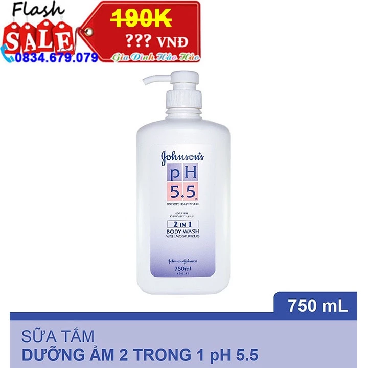 Sữa Tắm pH 5.5 Johnson’s Adult - Chai 750ml - Date mới