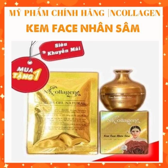 [SALE] Kem Face Nhân Sâm N_Colagen - Tặng Sét Tẩy Tế Bào Làm Sạch Da