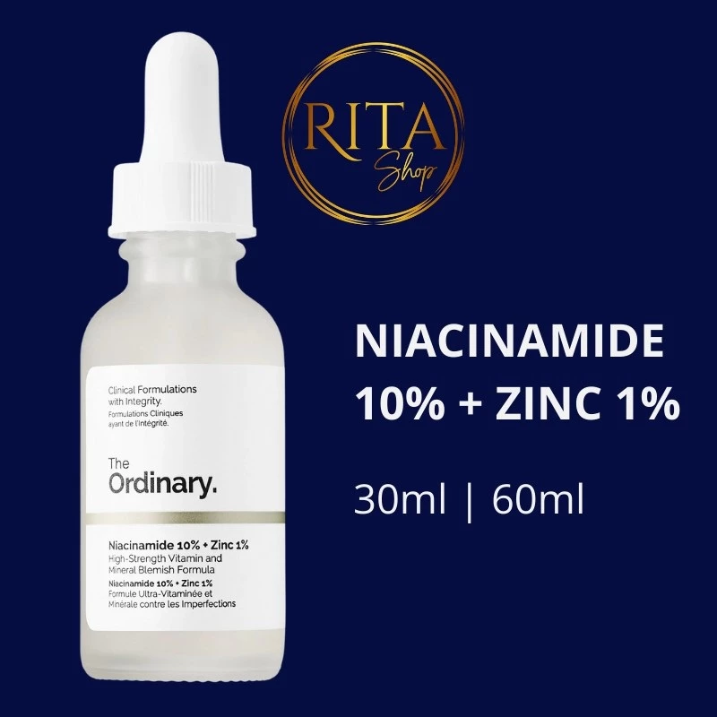 Serum dưỡng da làm mờ thâm mụn The Ordinary Niacinamide 10% + Zinc 1% - tinh chất niacinamide