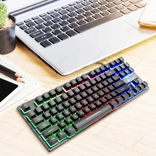 Bàn Phím giả cơ chuyên game Có Dây ZIYOU LANG K16 có LED 87 phím Tenkeyless -dc3721