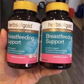 Viên uống Lợi Sữa Herbs of Gold Breast feeding Support Úc 60 viên