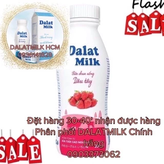 Sữa chua uống dâu tây đà lạt milk 200ml