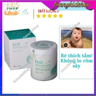 Muối Tắm Bé Eco 400gr -  Muối tắm bé thảo dược Eco hết rôm sảy, dị ứng