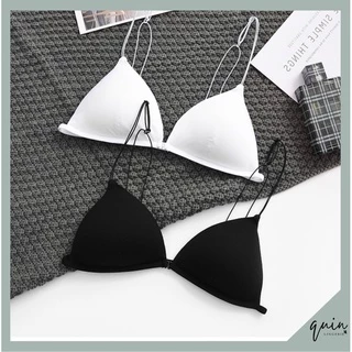 Áo bra cotton nữ áo lót cài trước quai siêu mảnh mút mỏng sexy