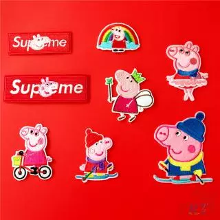 ☸ Cartoon： The Life of Peppa Pig Patch ☸ 1Pc Diy Sew on Iron on Badges Patches（S-1）