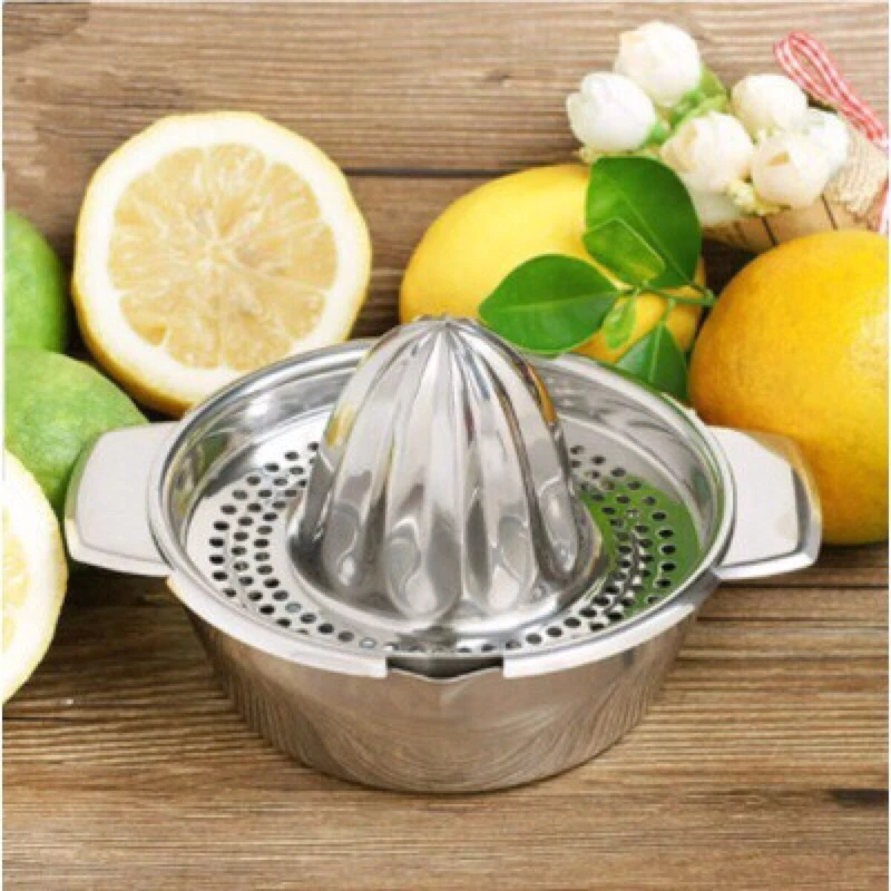 Vắt cam inox dầy đẹp có hộp. Vắt cam trong suốt Việt Nhật có nắp đậy và cốc chia ml