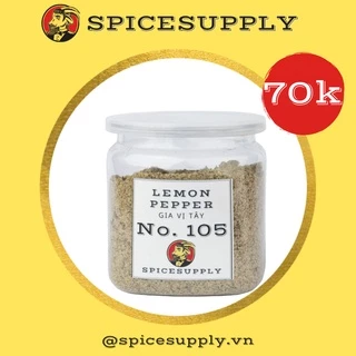 500g Lemon Pepper - Muối Chanh Vàng SPICESUPPLY Việt Nam gia vị Hũ 120ml