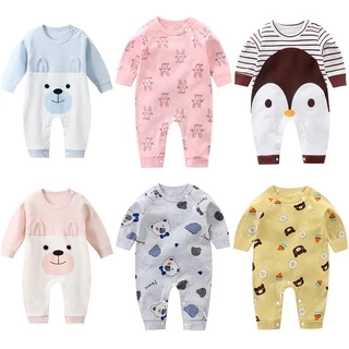 Bodysuit cho bé , bộ body dài tay liền thân sơ sinh họa tiết đáng yêu 100% cotton hàng quảng châu cao cấp _ BD18