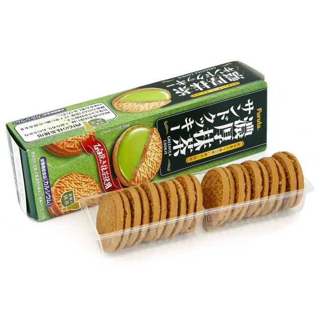 Bánh quy kem Nhật Bản nhân trà xanh Furuta - Hộp 10 cái
