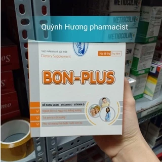 BON-PLUS giúp bổ sung canxi,vitamin K,D cho cơ thể ( Bon plus 20 ống )