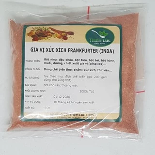 Gia vị Frankfuter Inda - Nhập khẩu Đức - Gói 200gr