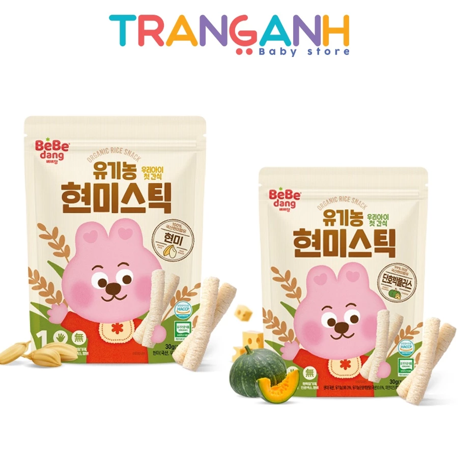 Bánh gạo Organic bebedang cho bé