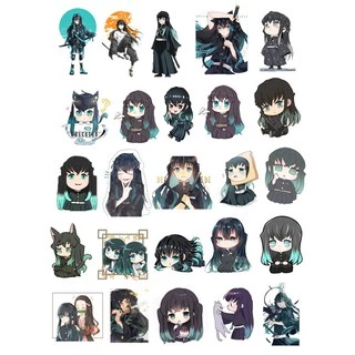 Sticker hình dán muichirou Kimetsu No Yaiba M0399