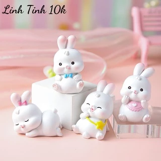 Tượng Thỏ trang trí ô tô, bàn làm việc siêu dễ thương, đáng yêu 💕FREESHIP 50k💕 - Linh Tinh 10k