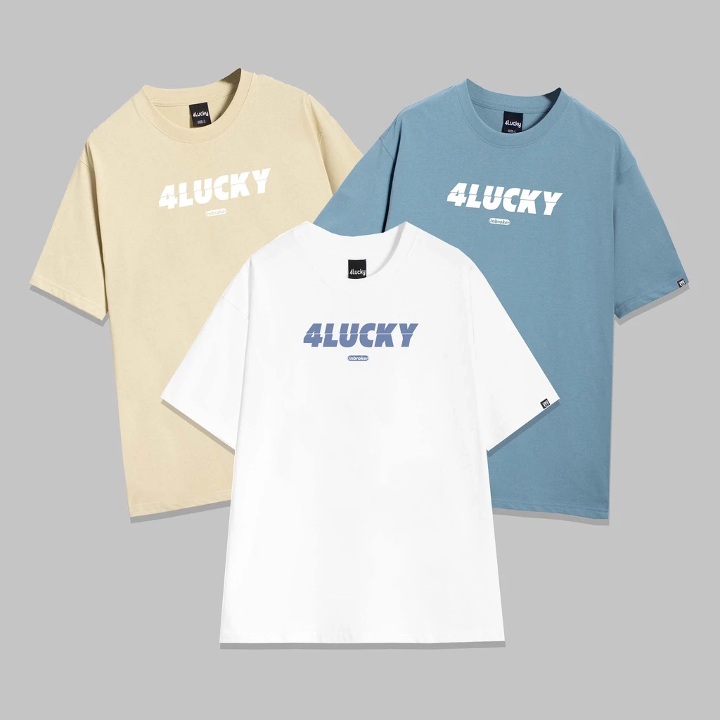 Áo Rorm Rộng Unisex 4LUCKY 6022, Chất Cotton 100%, 2 Chiều Dày, Mềm