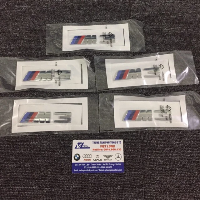 Chữ M3 - Logo M3 - Tem m3 bmw