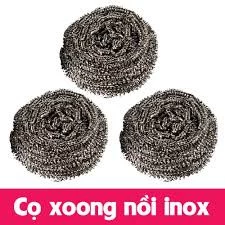 combo 3 búi cọ xoong sắt loại dày