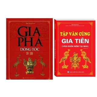 Sách - Combo 2 cuốn Gia Phả Dòng Tộc (Tái Bản)+Tập Văn Cúng Gia Tiên (Tái Bản 01)