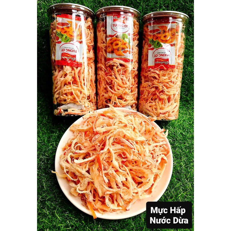 hủ PET- 300gr mực hấp nước dừa loại 1