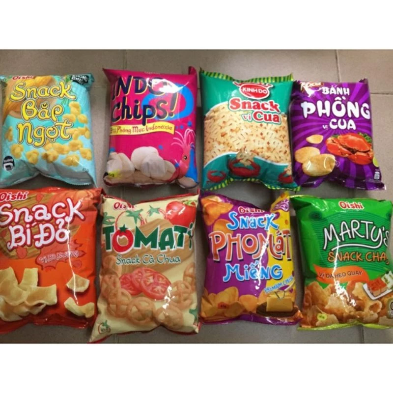 Combo 10 bịch Bánh Snack Oishi 12g ( giao mùi ngẫu nhiên)