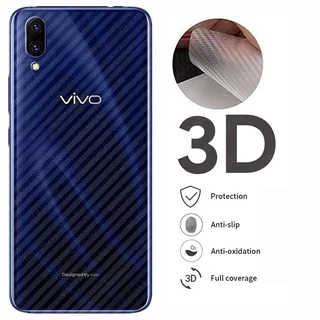 Màng dán mặt sau bằng sợi carbon chống vân tay và trầy cho ViVO V21 V21e V20 Pro V20 SE V19 Neo V17 V15 V11/i S1p V9 V7