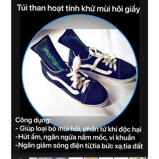 TÚI THAN TRE HOẠT TÍNH KHỬ MÙI TÚI, BA LÔ,VALI DU LỊCH, GIÀY DÉP (COMBO 02 TÚI 75G/TÚI)