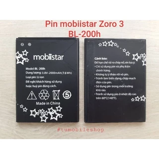 Pin CHÍNH HÃNG mobiistar Zoro 3 , mã pin BL-200h