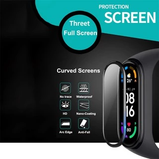 Miếng dán bảo vệ màn hình cong 3D mềm cho đồng hồ Xiaomi Mi Band 6 5 4