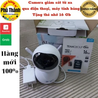 [Mã 99ELHA giảm 7% đơn 300K] Camera giám sát kết nối internet tặng thẻ 16 gb (điều khiển qua điện thoại, máy tính bảng)