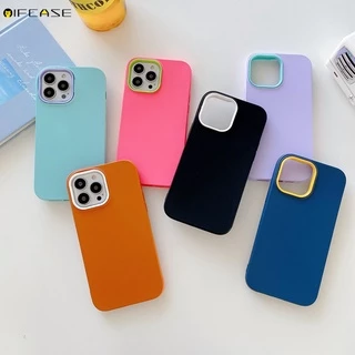 Ốp Điện Thoại Silicone Mềm Màu Kẹo Chống Sốc 3 Trong 1 Cho iPhone 13 12 Pro Max Mini