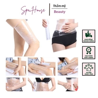 [25cm/1kg] Cuộn Nilon Màng PE Quấn Cơ Thể Bụng Đùi Giảm Cân, Ủ Tê, Tắm Trắng Spa