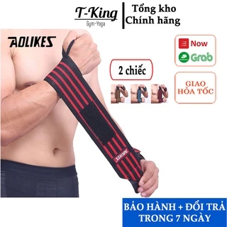 Băng quấn bảo hộ cổ tay chính hãng Aolikes cao cấp - Đai Bảo Vệ Cổ Tay tập Gym ( 1 đôi)