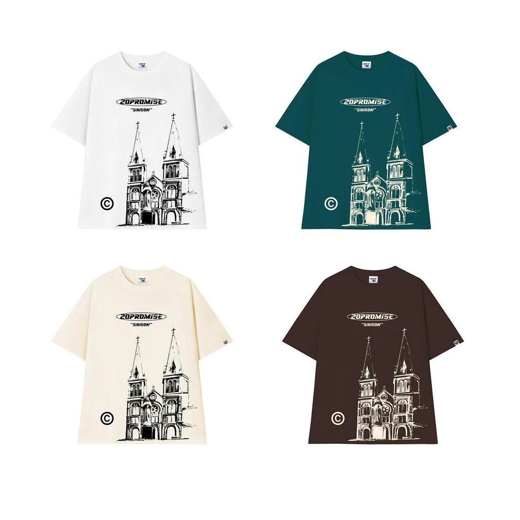 Áo thun Local Brand Unisex 20Promise "SAIGON IN HEART" / 4 Color