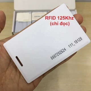 Thẻ từ RFID 125Khz loại dày 1.8mm- thẻ ID chip TK4100 dùng làm thẻ nhân viên, thang máy ...