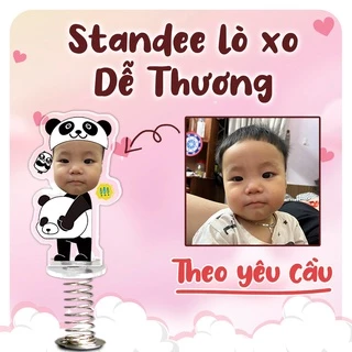 Standee lò xo lắc lư đáng yêu trong suốt đế dính trang trí in theo yêu cầu chibi