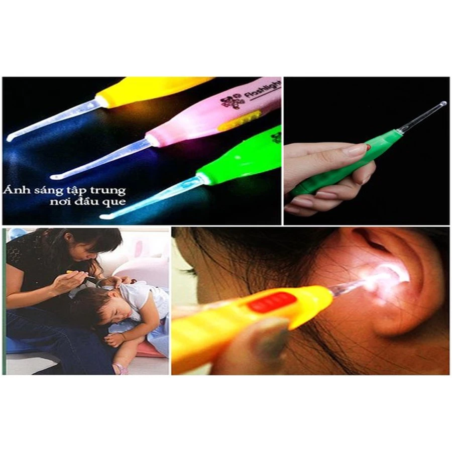 Dụng cụ lấy ráy tai có đèn tiện dụng cho bé