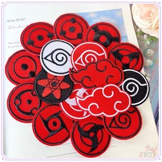 ♥ Miếng Dán Ủi Thêu Hình Biểu Tượng Uchiha Sharingan - Naruto ♥ 1 Sticker Ủi Thêu Hình Anime