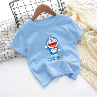 Áo Thun In Hình doraemon Dễ Thương Cho Bé Trai