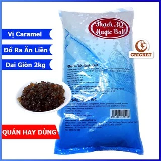 Trân Châu 3Q Magic Ball Vị Caramel Đường Đen - Túi 2kg Dai Giòn Thơm Ngon