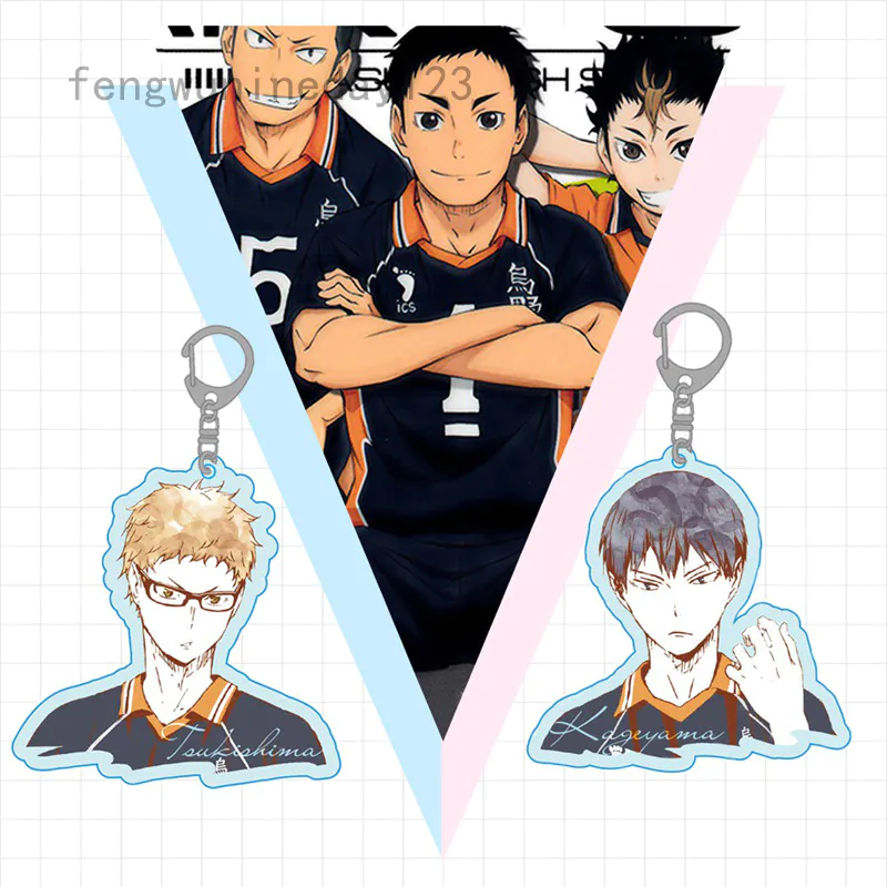 Móc Khóa Gắn Mô Hình Nhân Vật Anime Haikyuu! Shyo Hinata Tobio Kageyama # 9313