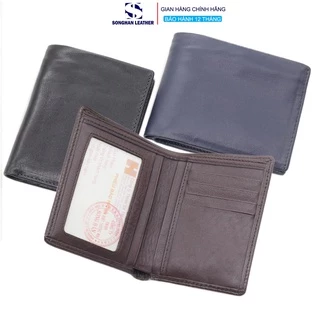 Ví Nam Da Bò NAPPA Cao Cấp.Bóp Nam Dáng Đứng-Ngang Songhan Leather WL05– Thời Trang Hiện Đại.BH 12Tháng