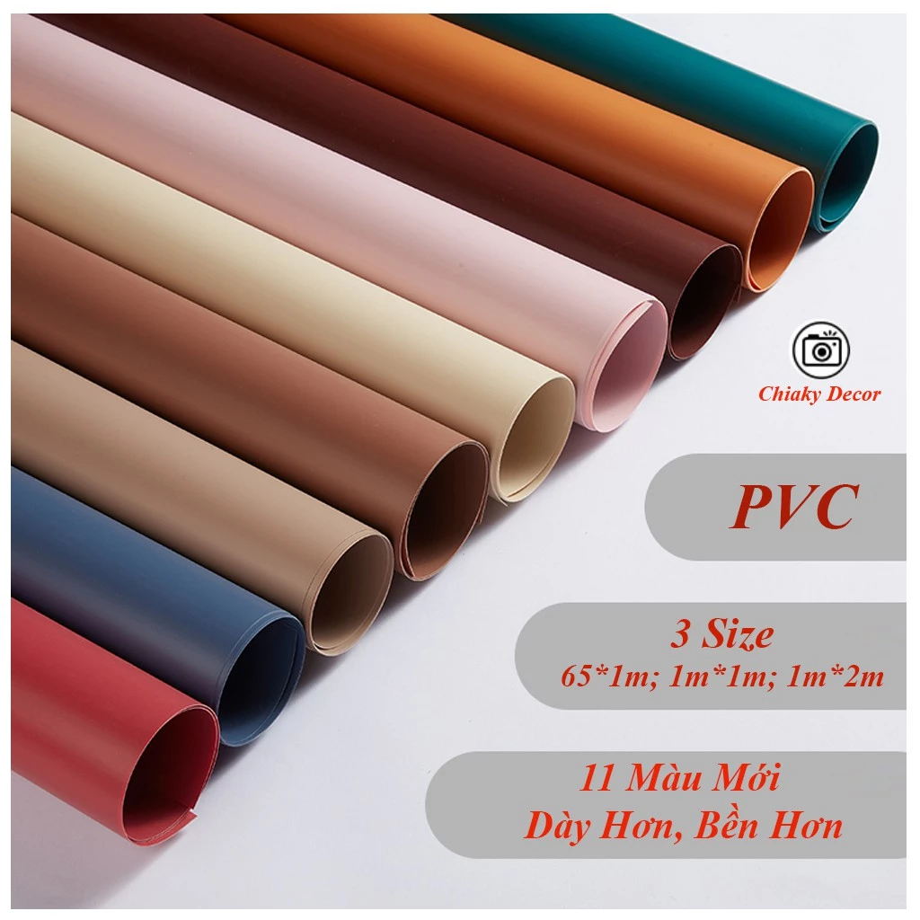 Phông Nền Nhựa PVC 2m 12 Màu Phông Nền Chụp Ảnh Sản Phẩm Siêu Xinh