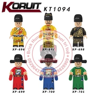 Koruit KT1094 minifigures Ming Dynasty Emperor mô hình lắp ráp nhân vật Hoàng Đế - quan lại -  lính Cẩm Y Vệ triều Minh