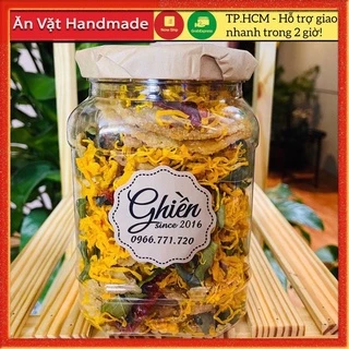 Cơm cháy lắc khô gà hộp 500Gram, Đồ ăn vặt Sài Gòn