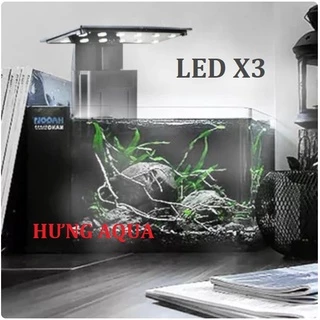 Đèn Led kẹp thành bể, đèn led mini siêu sáng Jeneca X3/Vipsun M-180 thiết kế siêu mỏng 5W cho bể dưới 30cm (hàng cty)