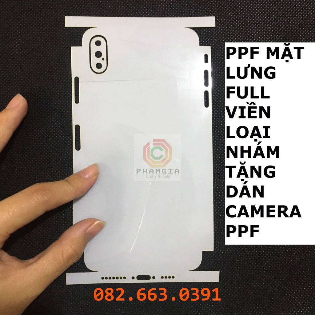 dán PPF nhám chống vân tay full viền các dòng iphone 6,6s 6p,6sp 7,8 7p,8p x xr xsmax 11 11pro 11promax