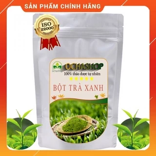 Bột trà xanh đắp mặt nạ nguyên chất sấy lạnh [ SIÊU MỊN ] túi zíp 100gr, giúp đẹp da , sáng da , xoá mờ quầng thâm