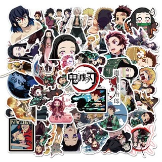 Sticker/ Hình dán anime Kimetsu No Yaiba/ Trụ Cột/ Thanh Gươm Diệt Quỷ ( Combo 10-50)