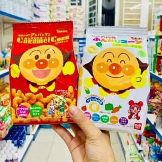 Bánh Bắp Ăn Dặm Snack Tohato Vị Rau Củ Và Caramel Nhật Bản Cho Bé Ăn Dặm Từ 7M+